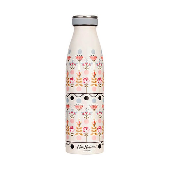 Cath Kidston Painted Table Stainless Steel 460ml Bottle image of the bottle on a white background