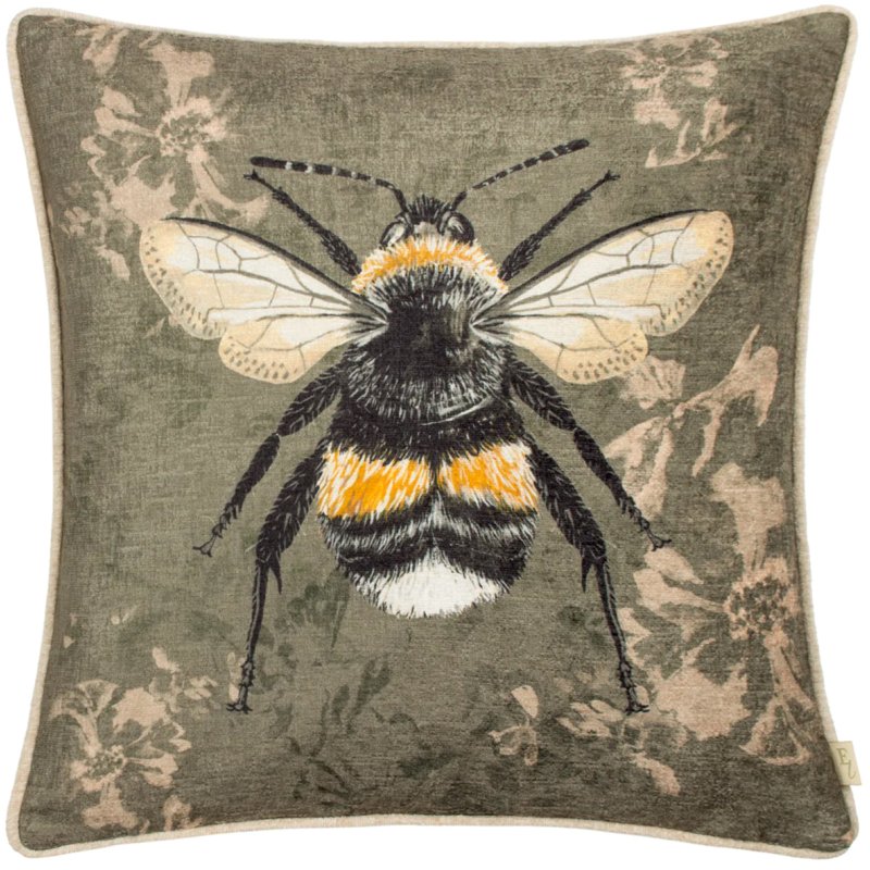 Evans Lichfield Avebury Bee Cushion Sage