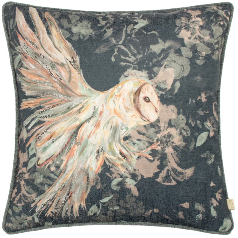 Evans Lichfield Avebury Owl Cushion Navy