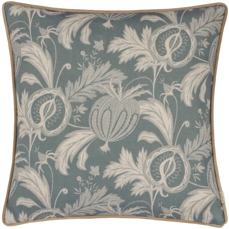 Evans Lichfield Chatsworth Heirloom Cushion Petrol