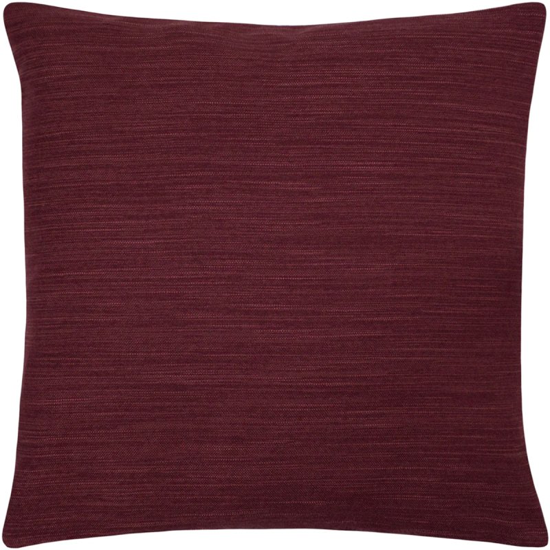 Evans Lichfield Dalton Slubbed Cushion Wine