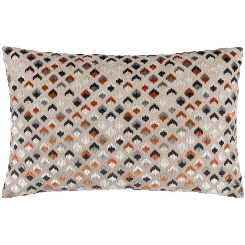 Paoletti Lexington Cushion Ginger and Grey