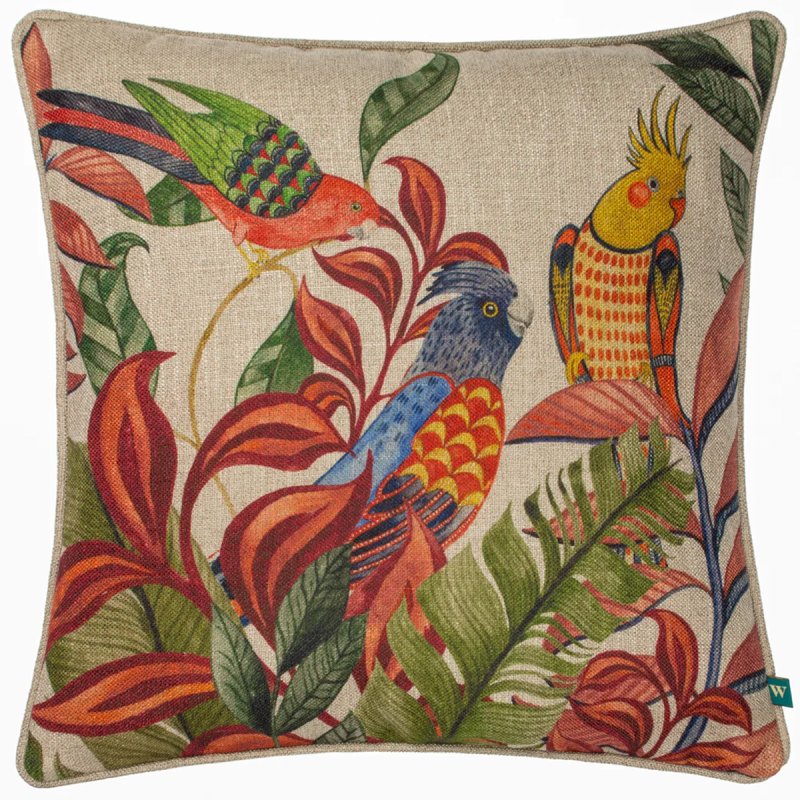 Wylder Akamba Parrot Scene Cushion Multi