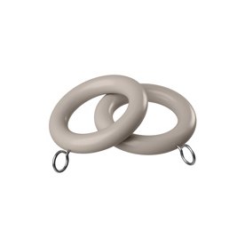 Speedy Woodland 4 Pack of Grey Curtain Rings image of the curtain rings on a white background