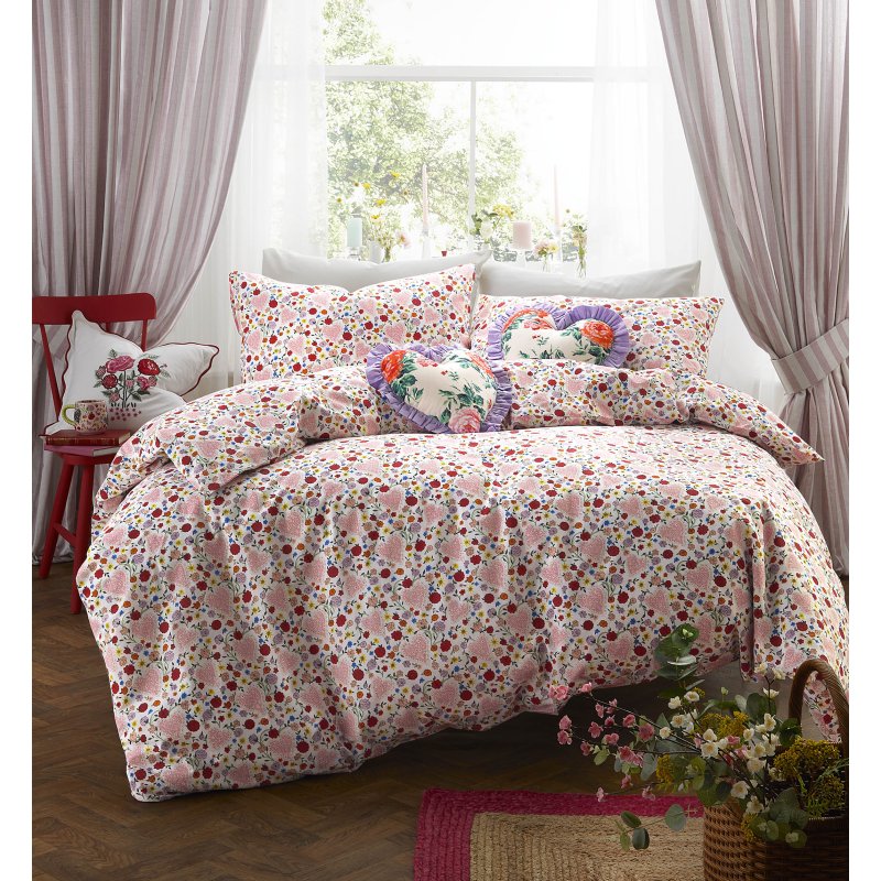 Cath Kidston Floral Heart Duvet Cover Set Main Shot