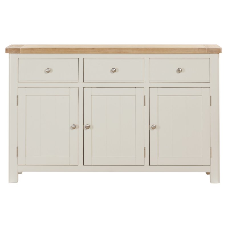 Silverdale Painted 3 Door Sideboard front on a white background