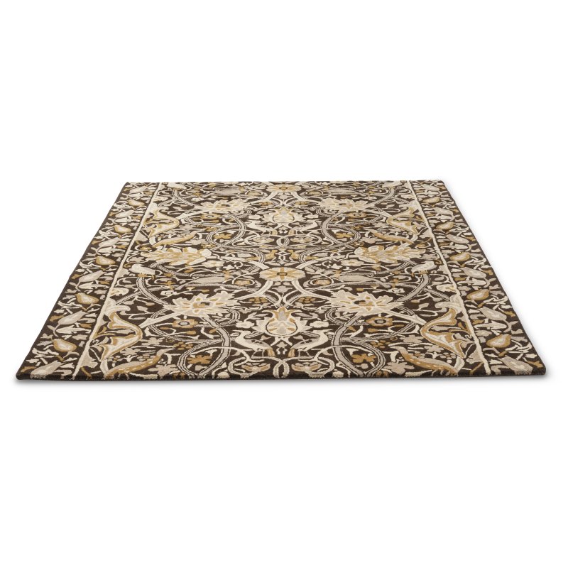 Morris & Co Bullerswood Charcoal Mustard Rug