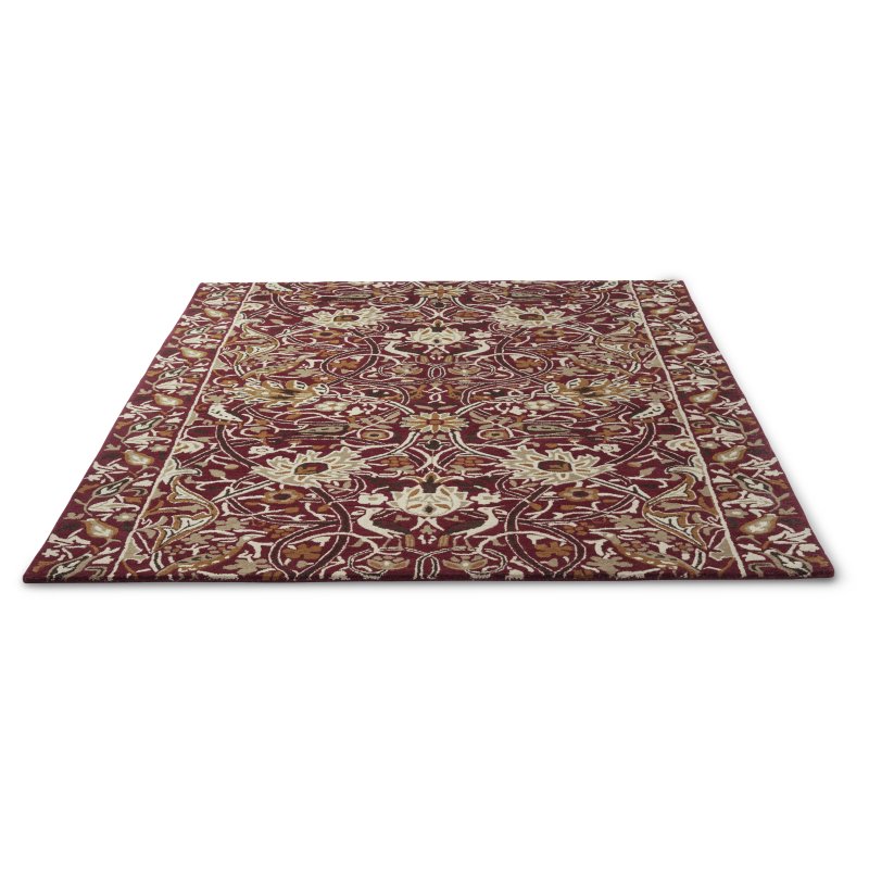 Morris & Co Bullerswood Red Gold Rug