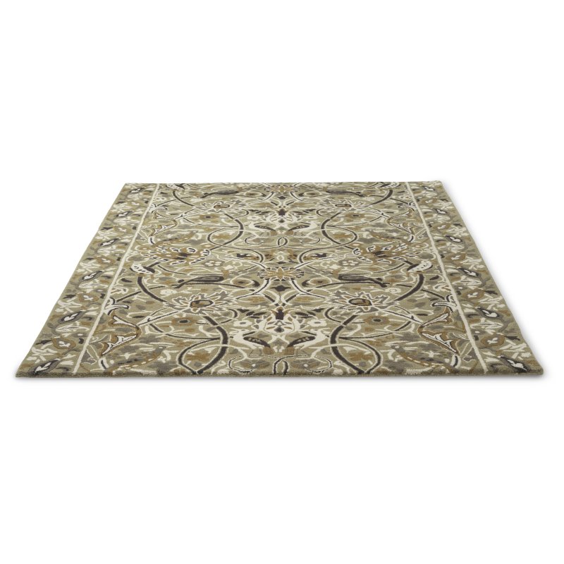 Morris & Co Bullerswood Stone Mustard Rug