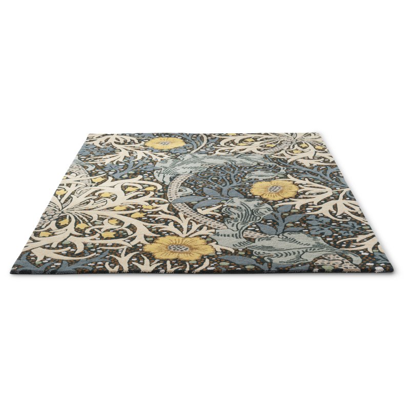 Morris & Co Seaweed Teal Rug