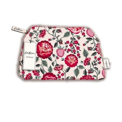 Cath Kidston Zip Pouch image of the pouch with tag on a white background