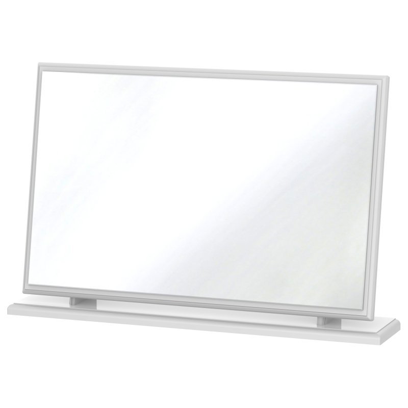 Edinbrugh Large Mirror White Gloss image of the mirror on a white background