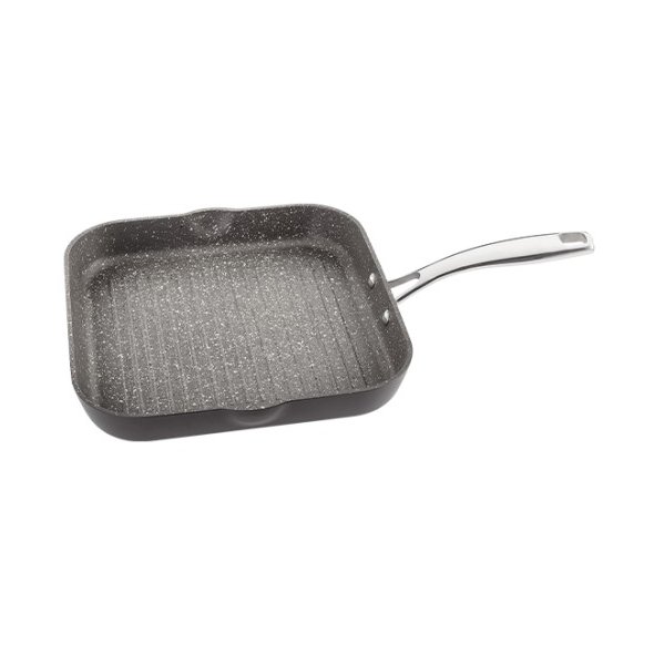 Stellar 26cm Rocktanium Non-Stick Grill Pan image of the pan on a white background