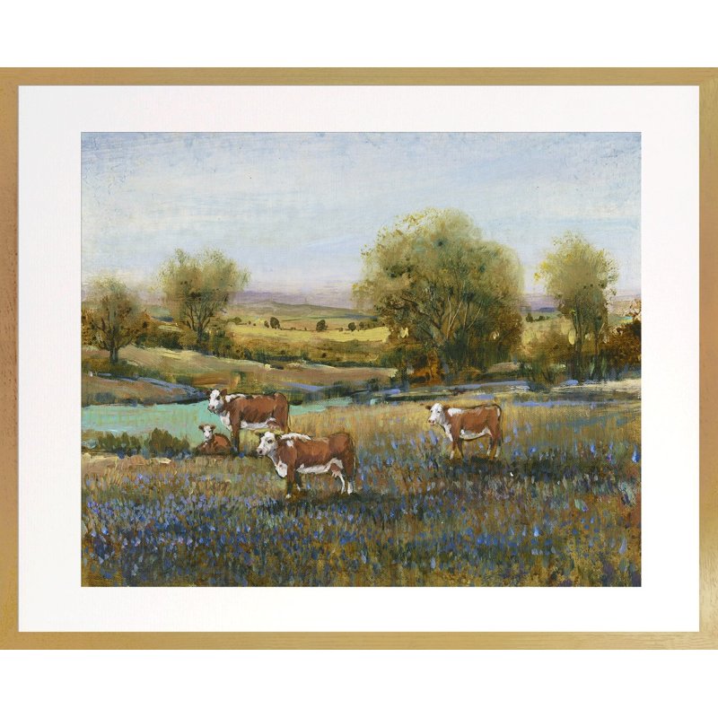 Summer Serenity Framed Canvas image of the canvas framed