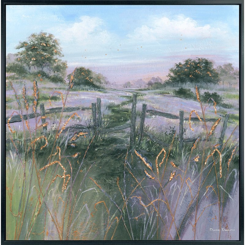 August Dawn Framed Canvas image of the canvas