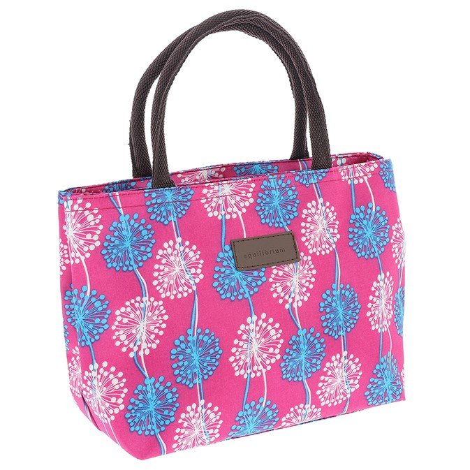 Dandelion Clock Pink Bag image of the bag on a white background