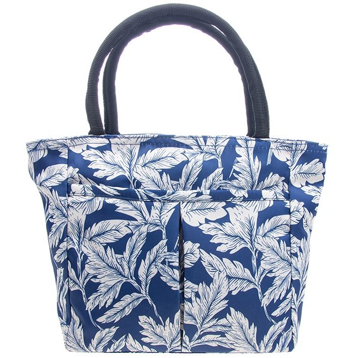 Foliage Waterproof Navy Bag image of the bag on a white background