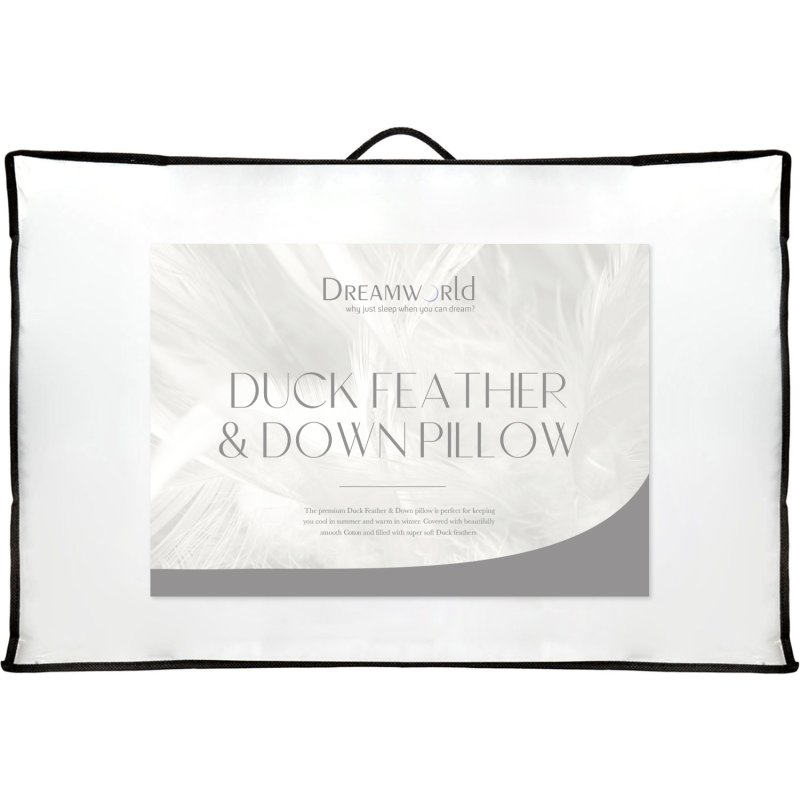 Softened Duck Feather Down Bagged Pillow Aldiss of Norfolk