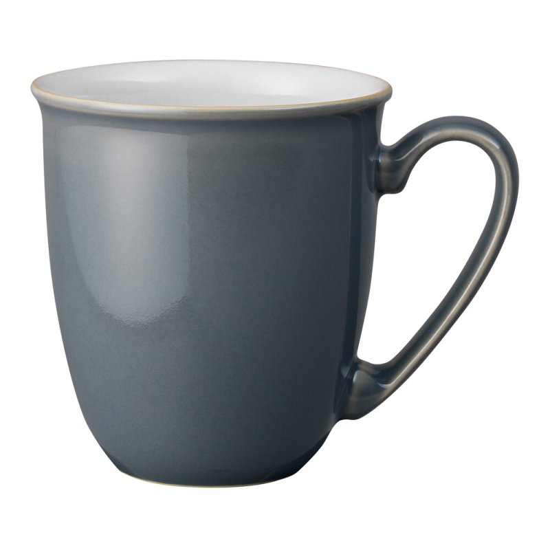 Denby Elements Fossil Grey Coffee Mug image of the mug on a white background