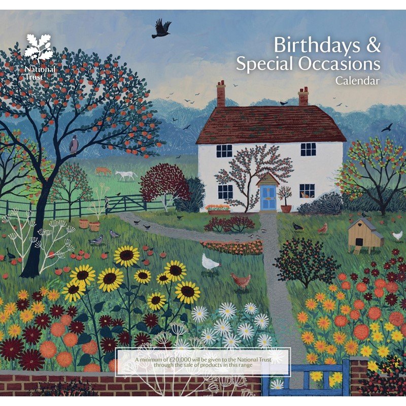 National Trust Jo Grundy Birthday 2024 Calendar Aldiss