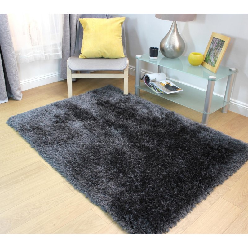 Arsiatic Bliss Shaggy Charcoal Rug