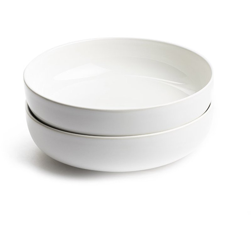 Moods White Pasta Bowl 2pk Aldiss of Norfolk