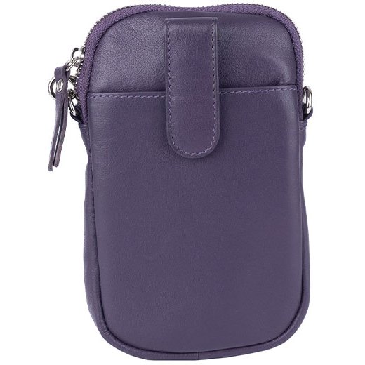 Golunski Purple Sheepskin Mini Bag image of the bag on a white background