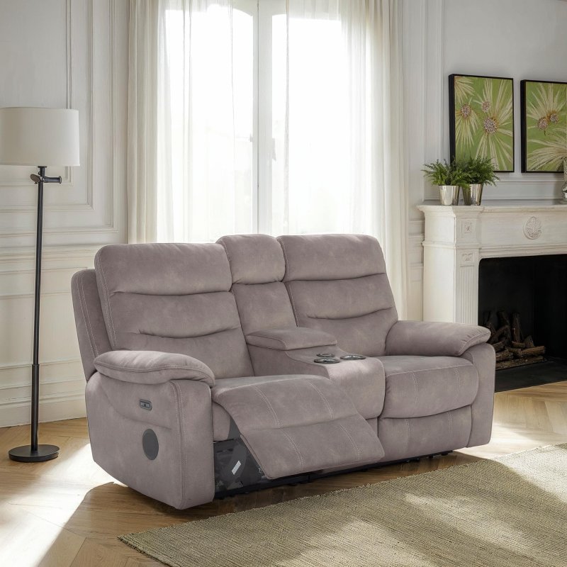 Premier Madrid Large Power Recliner Sofa with Centre Console and Head Tilt Function