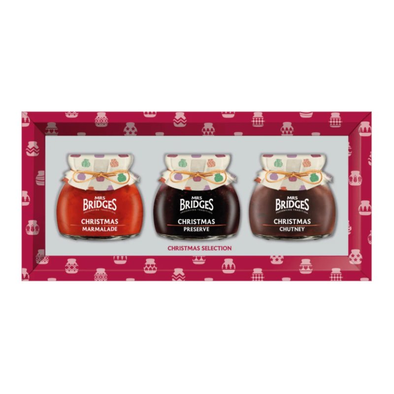 Mrs Bridges Christmas Selection Red Tripe Jar Gift Set