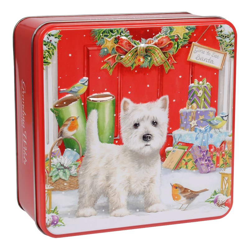 Scottie dog biscuit tin new arrivals