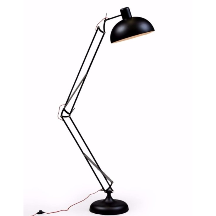 Matt Black Extra Large Classic Desk Style Floor Lamp image of the lamp on a white background