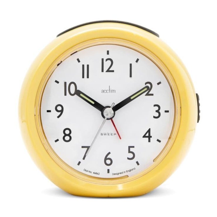 Acctim Grace Honey Analogue Alarm Clock image of the clock on a white background