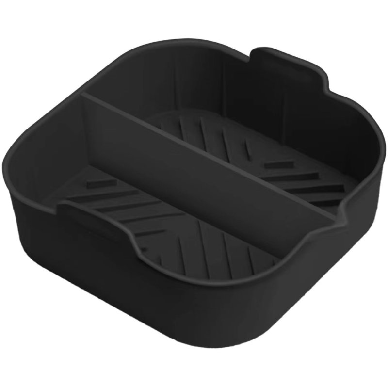 Tower Square Solid Tray with Divider image of the tray on a white background