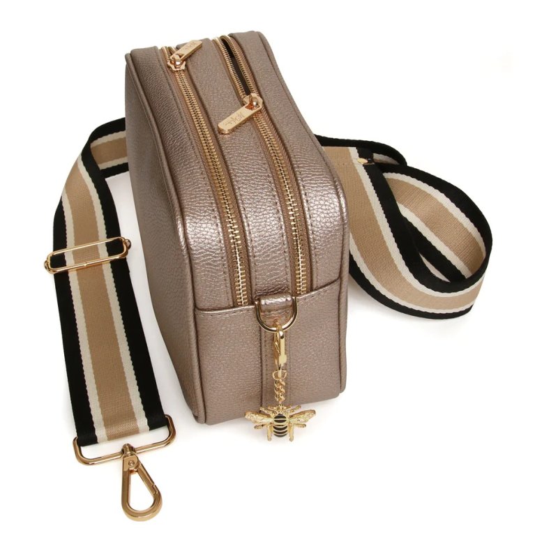 Alice Wheeler Bronze Soho Camera Cross Body Bag | Aldiss