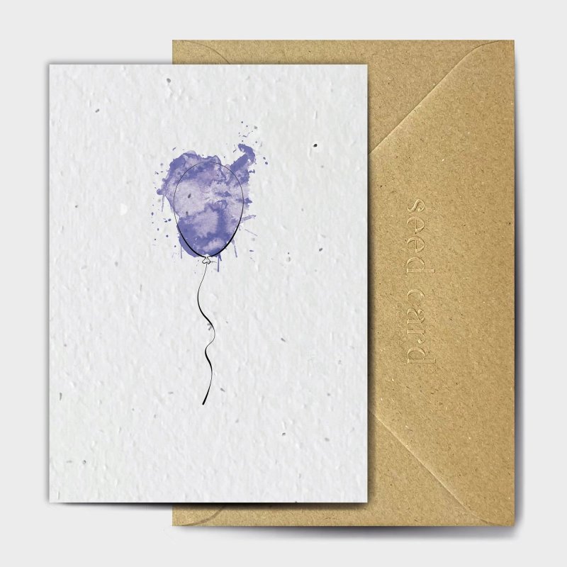 The Seed Card Company Come Here Georgie Birthday Card image of the card and the envelope on a white background
