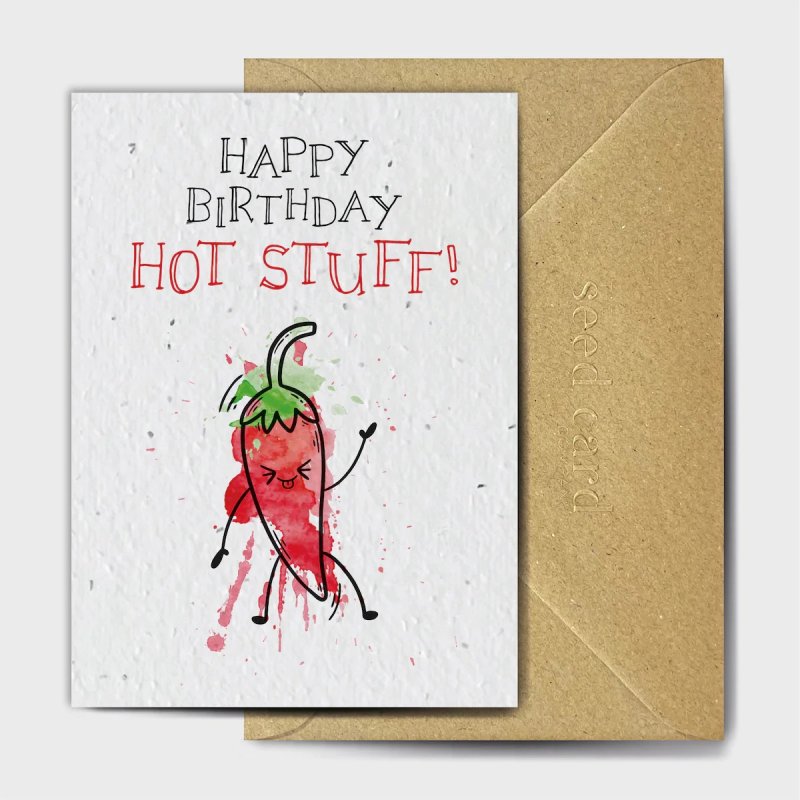 The Seed Card Company How You Doin Birthday Card image of the front of the card on a white background