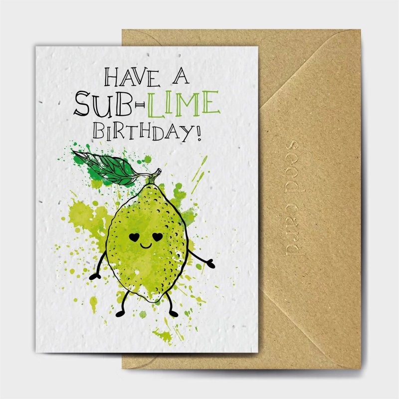 The Seed Card Company I Can Be Yellow Too You Know Birthday Card image of the front of the card on a white background