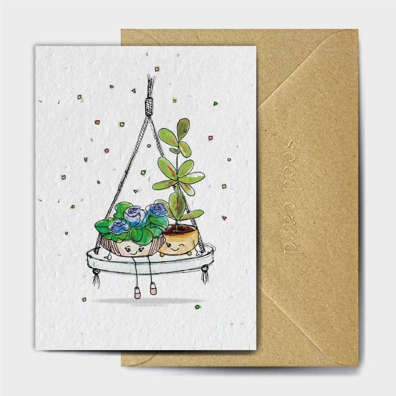 The Seed Card Company Summertime Swing Greeting Card