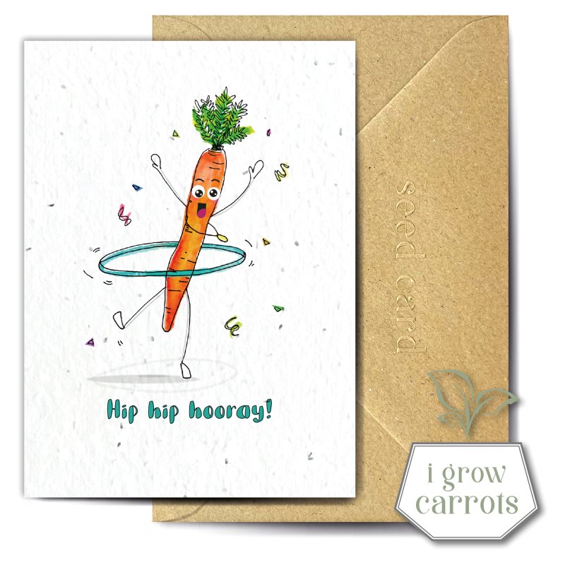 The Seed Card Company Many Hoopy Returns Birthday Card