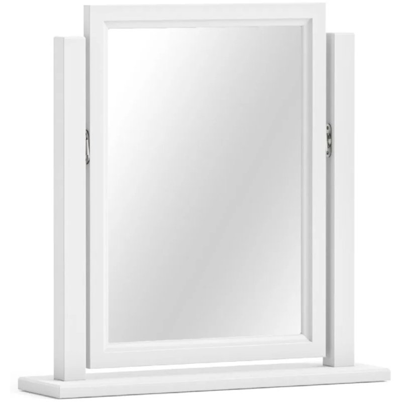 Bordeaux White Vanity Mirror image of the mirror on a white background
