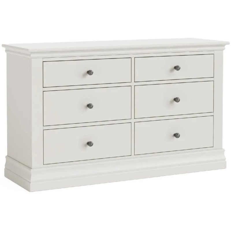Bordeaux Cotton 6 Drawer Chest image of the chest on a white background