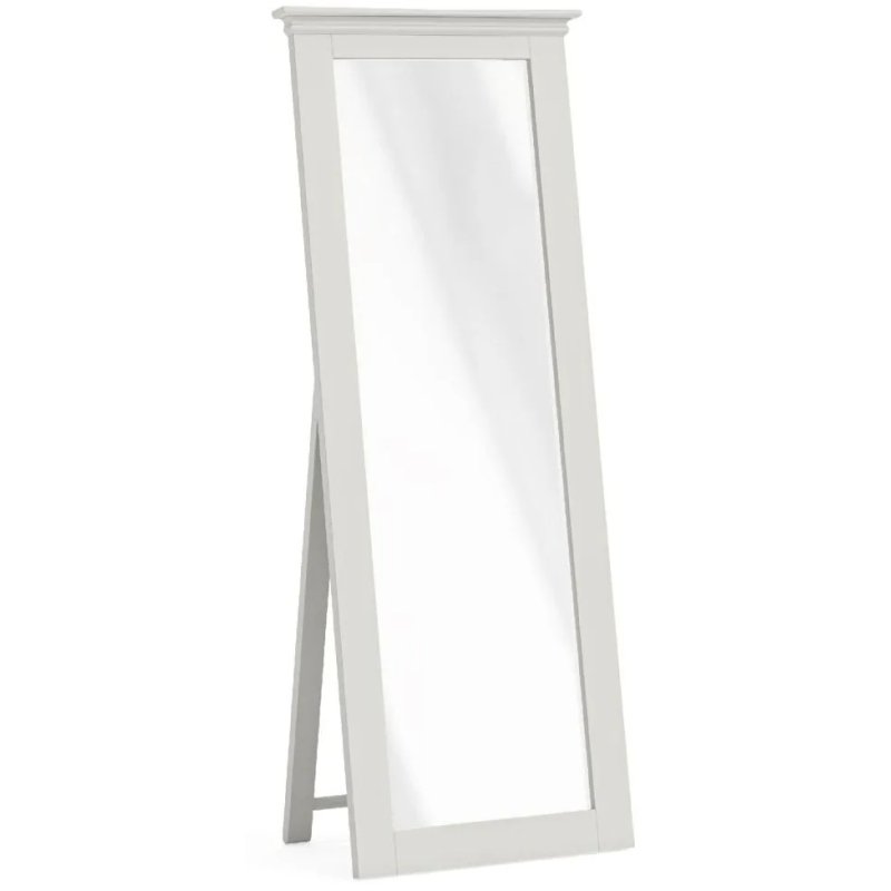 Bordeaux Cotton Cheval Mirror image of the mirror on a white background