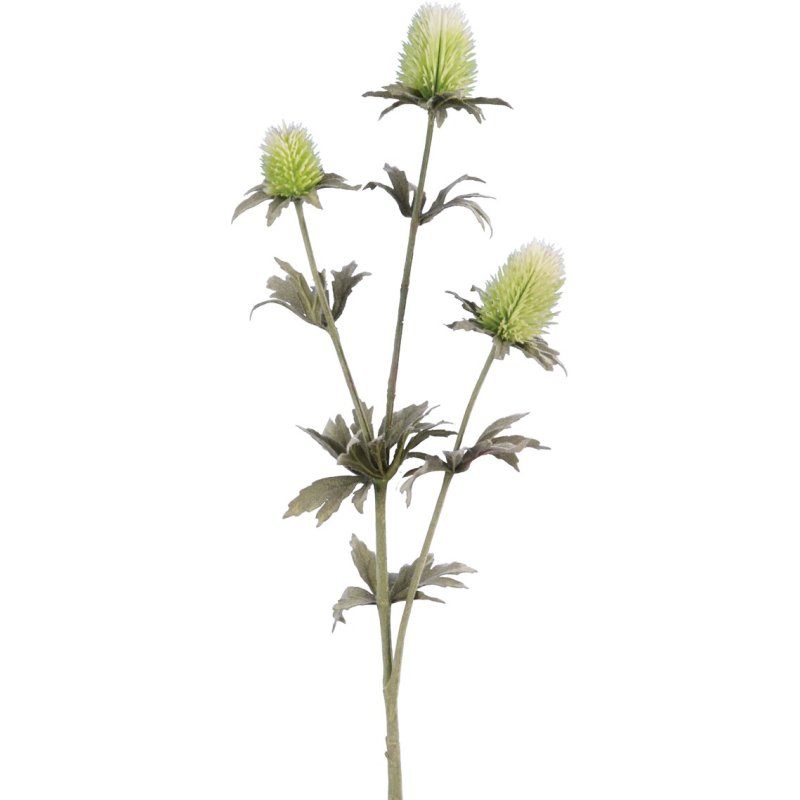 Floralsilk Green Thistle Spray image of the thistle on a white background