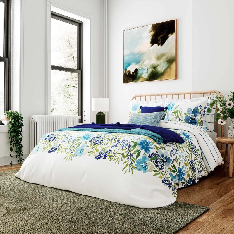 Helena Springfield Helena Springfield Budding Brights Florence Blue Green Duvet Cover Set