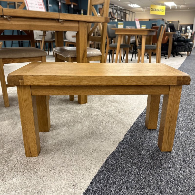 Aldiss Own Norfolk Oak Small Dining Bench