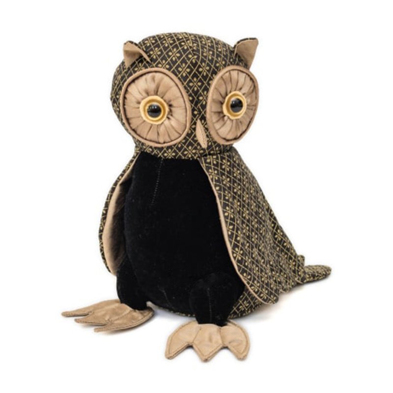 Dora Designs Lord Oliver Wise Owl Doorstop image of the doorstop on a white background
