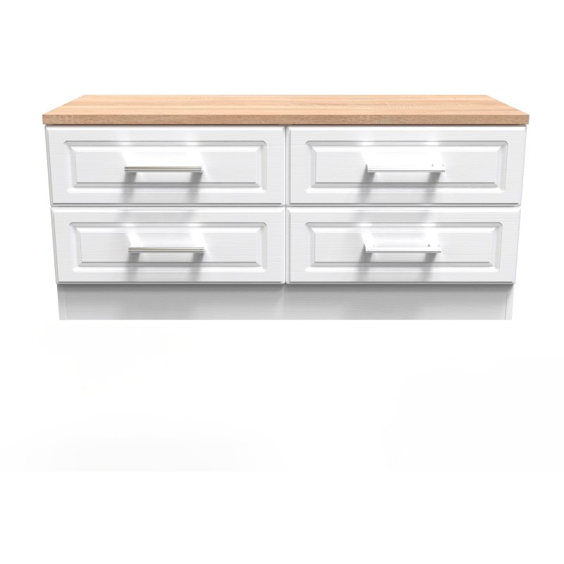 Stoneacre 4 Drawer Bed Box front on image of the bed box on a white background