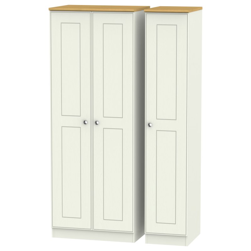 Elizabeth Tall Triple Plain Wardrobe image of the wardrobe on a white background