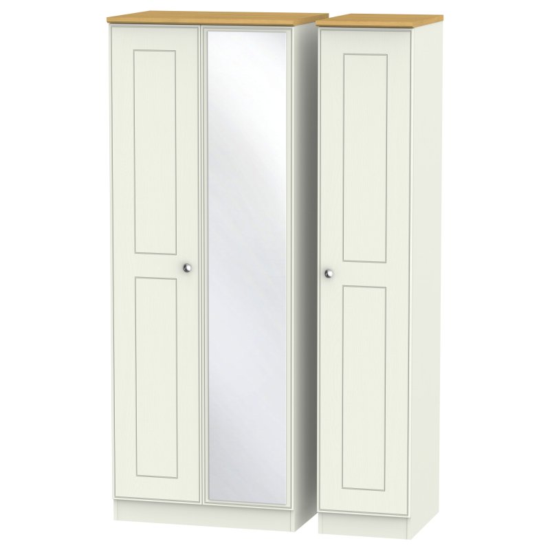 Elizabeth Tall Triple Mirror Wardrobe image of the wardrobe on a white background