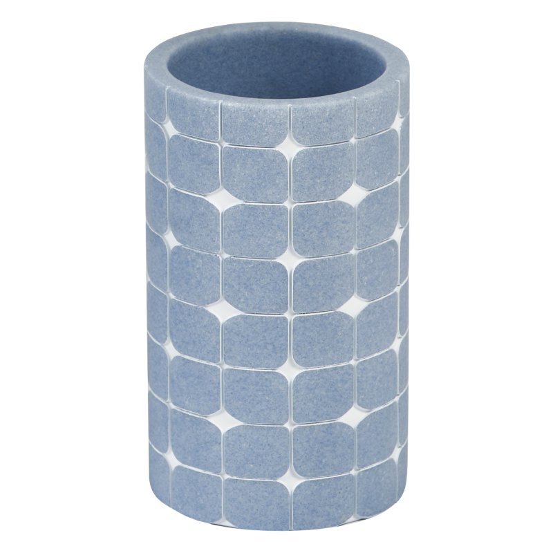 Showerdrape Mosaica Sky Blue Tumbler